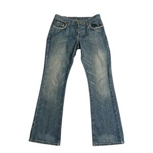 Vintage Polo Ralph Lauren Kelly Bootcut Flare Jeans 30” Waist Distressed USA Fla